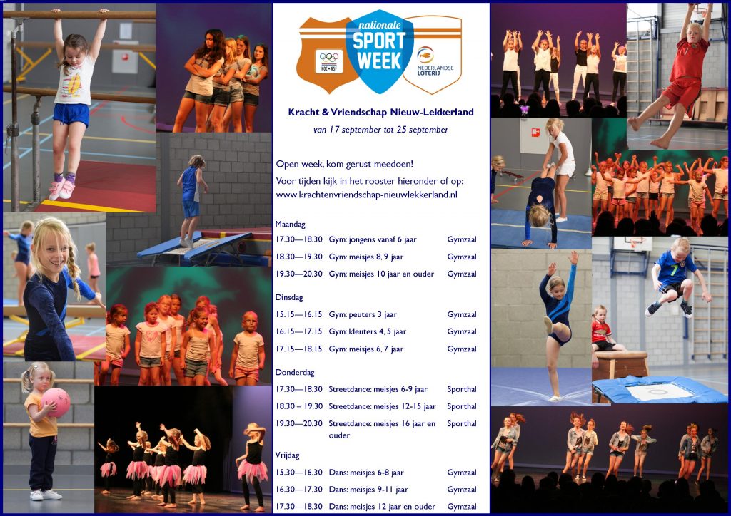 K&V 2016-2017 - Poster Nationale Sportweek