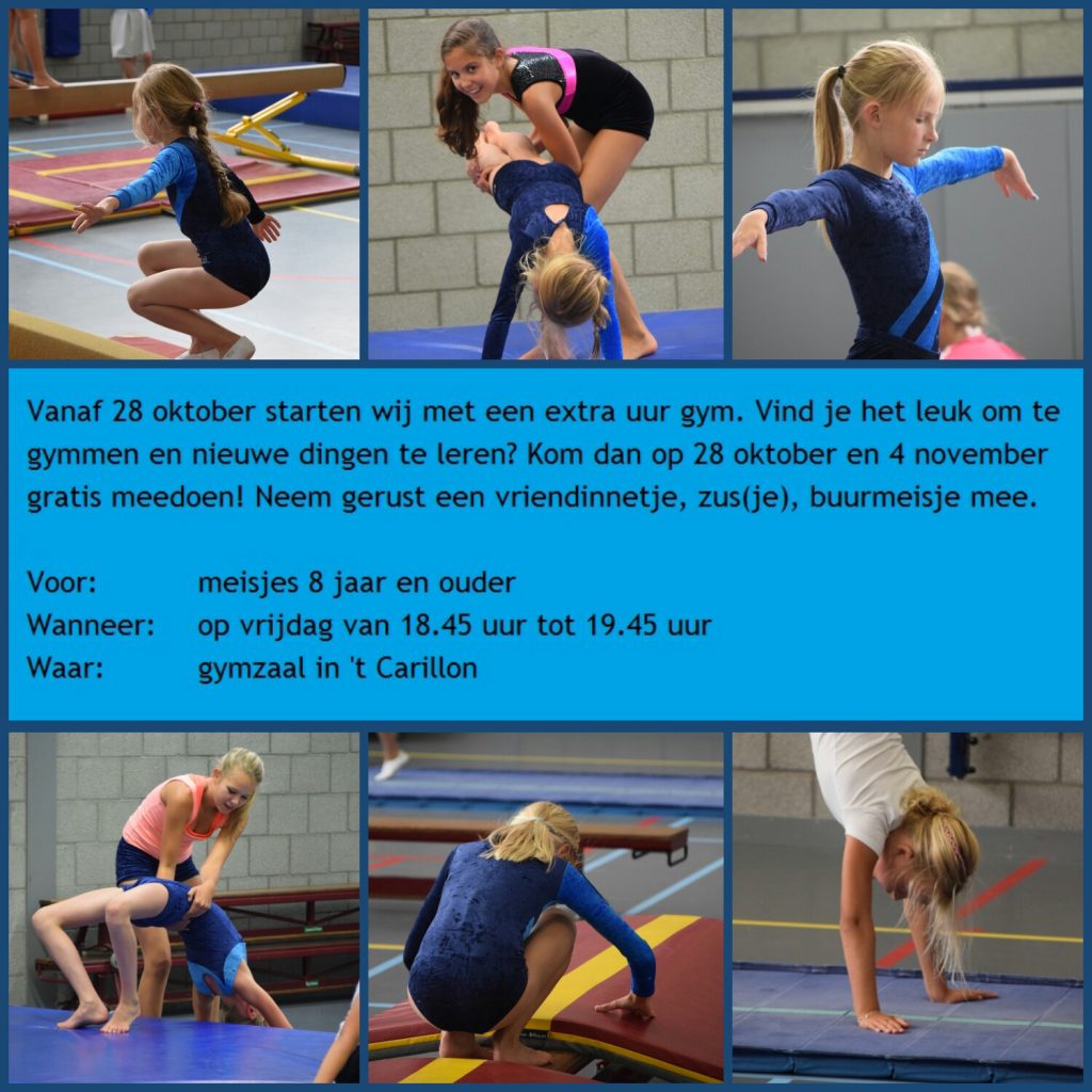 Extra uur meisjesgym